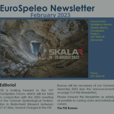 EuroSpeleo Newsletter, February 2023