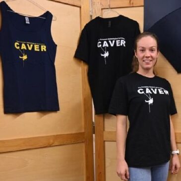 New FSE Supporting items available: CAVER T-shirts, tanktops and blue hoodies with zip
